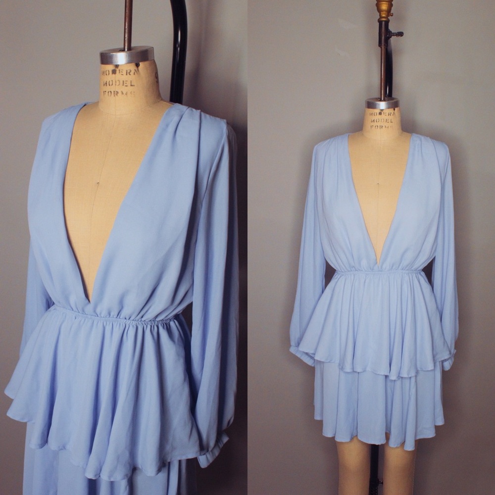 Powder Blue Mini Dress from Lioness
